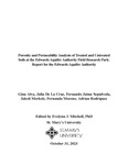 Porosity and Permeability Analysis of Treated and Untreated Soils at the Edwards Aquifer Authority Field Research Park: Report for the Edwards Aquifer Authority by Gina Alva, Jullia De La Cruz, Fernando Jaime Sepulveda, Jakob Merkelz, Fernanda Moreno, Adrian Rodriguez, and St. Mary's University