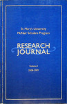 McNair Scholars Journal Volume I by St. Mary's University