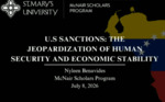 U.S Sanctions: The Jeopardization of Human Security and Economic Stability