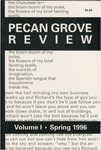 Pecan Grove Review Volume 1 by St. Mary's University
