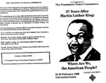 27 Years After Martin Luther King: Where Are We, the American People? by St Mary's University