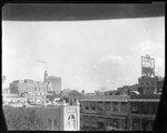 Zeppelin Over Alamo Plaza by Ernest Raba