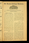 St. Louis College Bulletin (Volume 1, Issue 4, Edition 1)