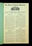 St. Louis College Bulletin (Volume 3, Issue 1, Edition 1)