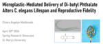 Microplastic-mediated Delivery of Di-butyl Phthalate alters C. elegans Lifespan and Reproductive fidelity by Chiara Angelyn Maldonado