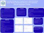 Turn out, Having Latinx Faculty Doesn't Mean the School Sucks: The Faux Relationship Between Latinx Saturation Rate and Institutional Prestige by Julianne Pena