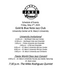 Fiesta Jazz Festival Event Schedule by Qiuying Chen